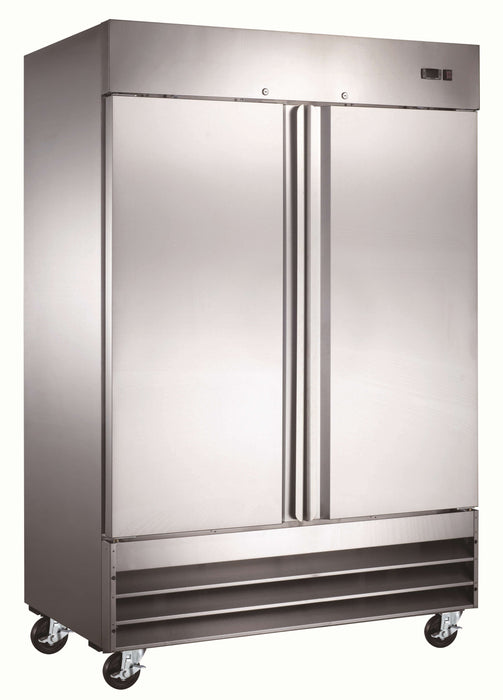 Canco SSR-1020 Double Solid Door 40" Wide Stainless Steel Refrigerator