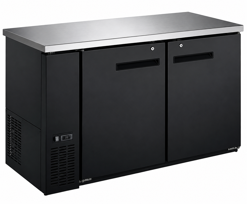 Canco BB-2859S Commercial 60" Double Door Back Bar Cooler