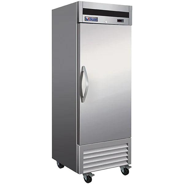 Ikon IB19R Single Solid Door 27" Wide Stainless Steel Refrigerator