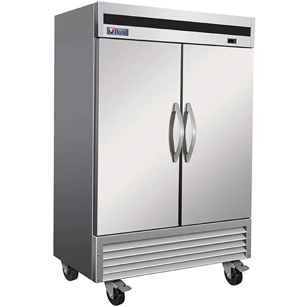 Ikon IB54R Double Solid Door 54" Wide Stainless Steel Refrigerator