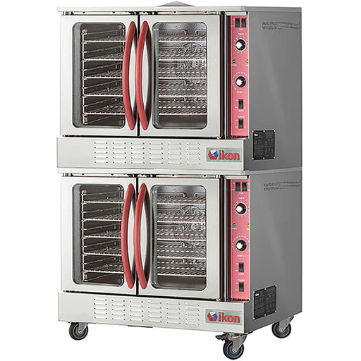 Ikon IECO-2 Electric Double Convection Oven - 208V, Fits 10 Full Size Sheet Pans