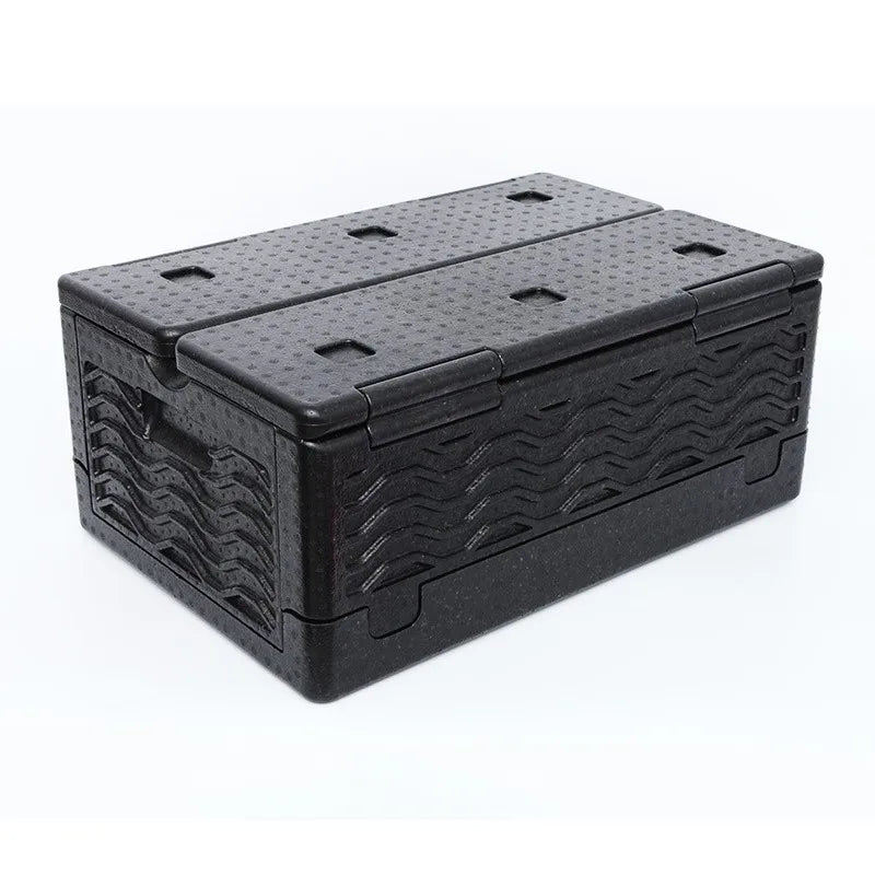 Omega Black Flip Down Top Loading EPP Insulated Food Pan Carrier, 8" Deep Full-Size Pan Max Capacity