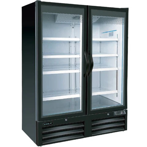 Kool-It KGF-52 - 54" Double Swinging Glass Door Display Freezer - 49.3 Cu. Ft.