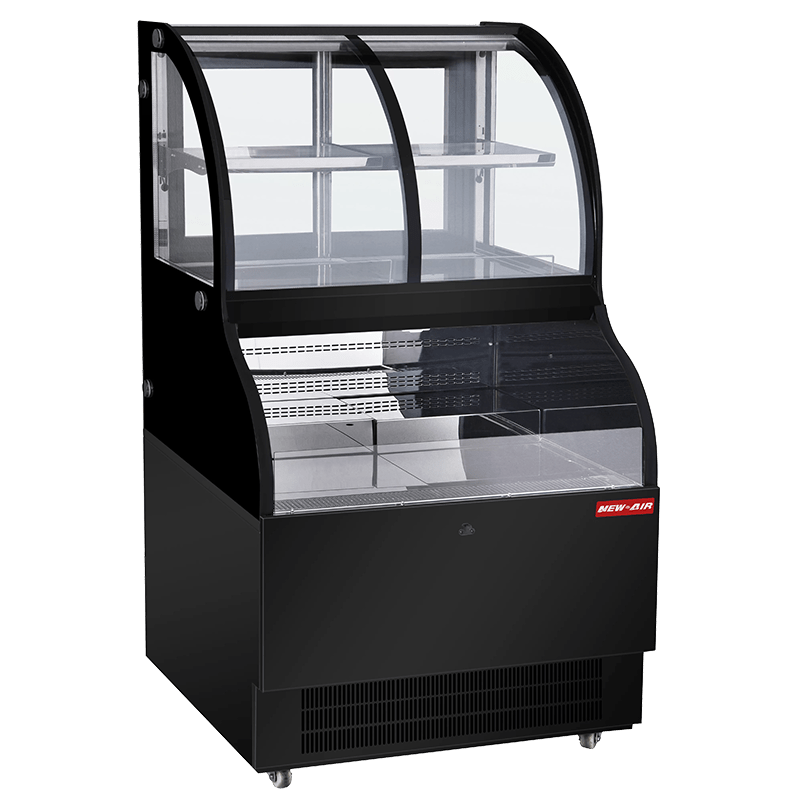 NEW AIR NCC-36-SS Commercial 36" Floor Model Dual Service Combination Display Case & Merchandiser - 354 L / 12.5 Cu. Ft. - Ideal for Restaurants, Bakeries, Convenience Stores & Supermarkets
