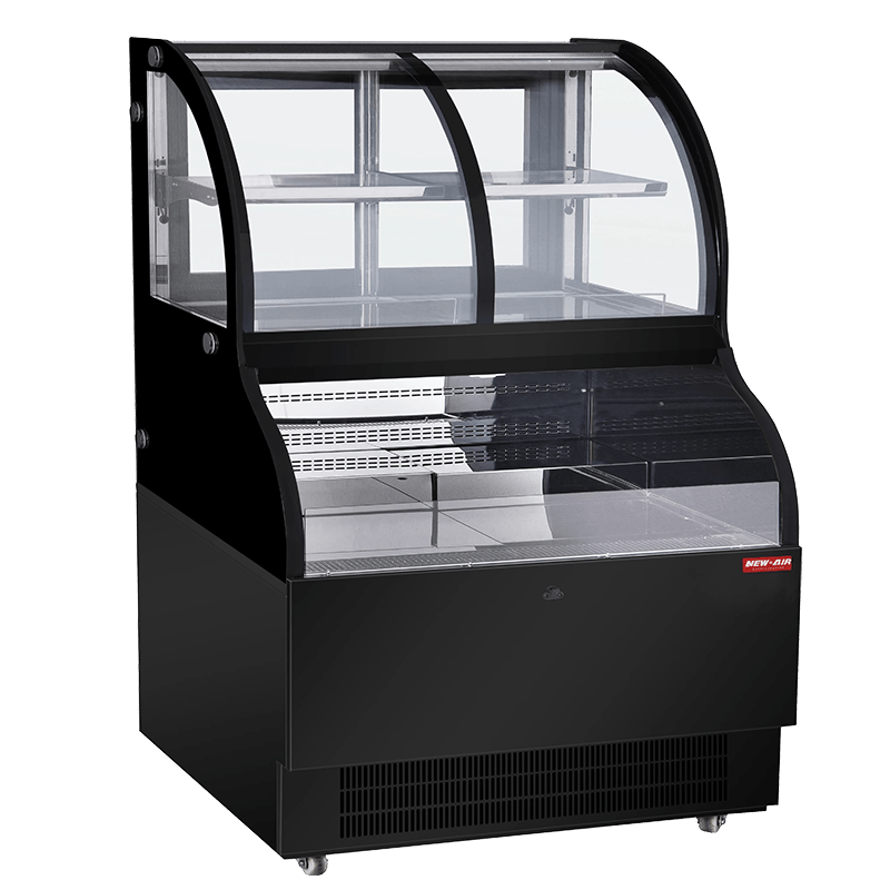NEW AIR NCC-48-SS Commercial 48" Floor Model Dual Service Combination Display Case & Merchandiser - 483 L / 17.1 Cu. Ft. - Ideal for Restaurants, Bakeries, Convenience Stores & Supermarkets