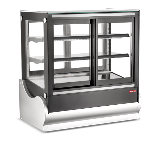 NEW AIR NCDC-36-SV Commercial Square 36" Self-Serve Refrigerated Countertop Display Case - Ideal for Restaurants, Cafés and Bakeries