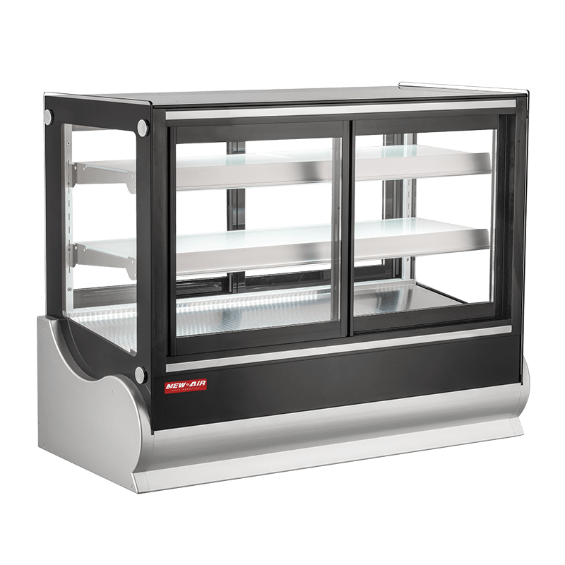 NEW AIR NCDC-48-SV Commercial Square 48" Self-Serve Refrigerated Countertop Display Case - Ideal for Restaurants, Cafés and Bakeries