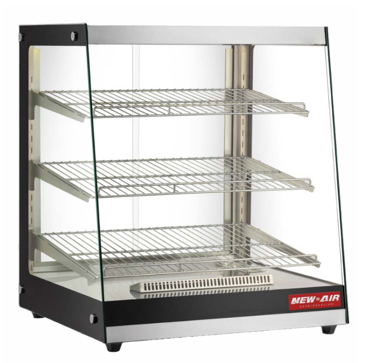 NEW AIR NCHD-30-35SQ Heated Countertop Display Case