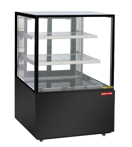 NEW AIR NDC-36-CG Commercial 36" Curved Glass 9.5 Cu. Ft. Refrigerated Display Case - Ideal for Restaurants, Cafés & Bakeries