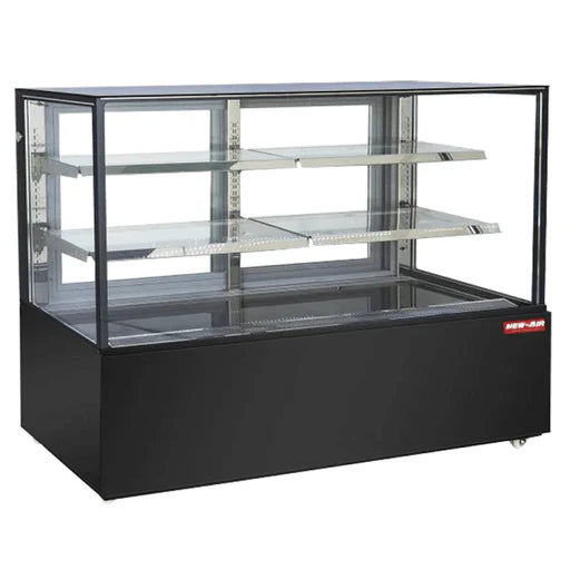 NEW AIR NDC-59-SG Commercial 59" Floor Model Refrigerated Square Display Case - 686 L / 24.2 Cu. Ft. - Ideal for Restaurants, Cafés & Bakeries