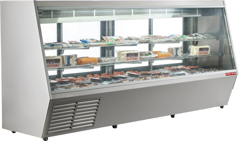 New Air NDDC-119-GC Refrigerated Gravity Coil Deli Case - Ideal for convenience stores, front-of-house service areas, grocery stores and cafés