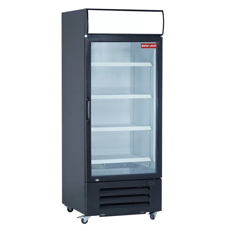 NEW AIR NGR-068-H Commercial 30" Single Glass Door Merchandiser Refrigerator - Ideal for Convenience Stores, Front of House, Grocery Store, Restaurants & Cafés