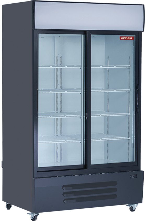 NEW AIR NGR-115-S Commercial 115" Double Glass Door Merchandiser