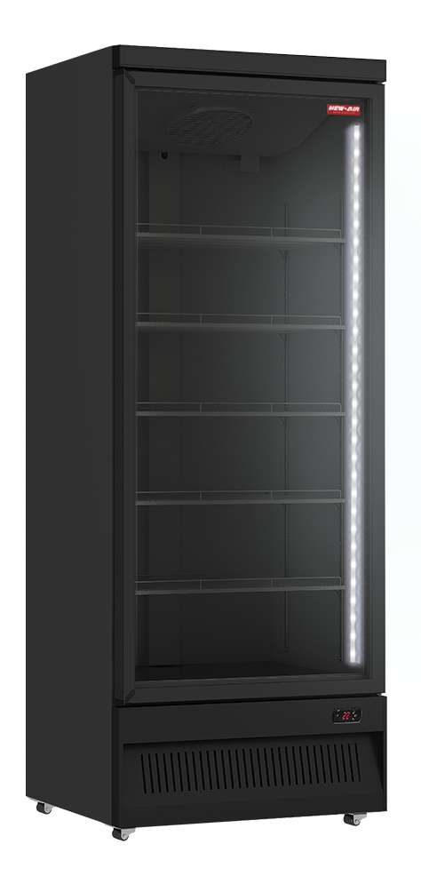NEW AIR NGF-30-HB Commercial 30" Glass Door Freezer All Black - Ideal for Convenience Stores, Front of House, Grocery Stores, Restaurants & Cafés