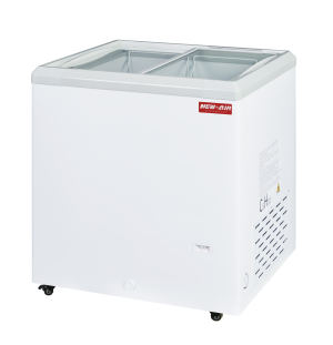 NEW AIR NIF-29-FG Commercial 29" Flat Glass 5.8 Cu. Ft. Ice Cream Freezer - Ideal for Restaurants, Shops, Convenience Stores, Supermarkets and Cafeterias