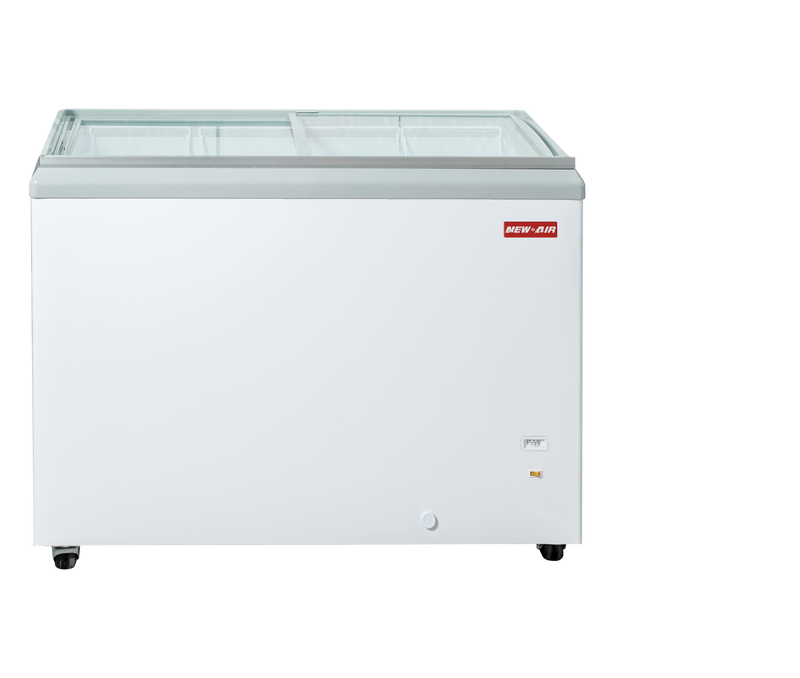 NEW AIR NIF-41-FG Commercial 41" Flat Glass 8.4 Cu. Ft. Ice Cream Freezer - Ideal for Restaurants, Shops, Convenience Stores, Supermarkets and Cafeterias