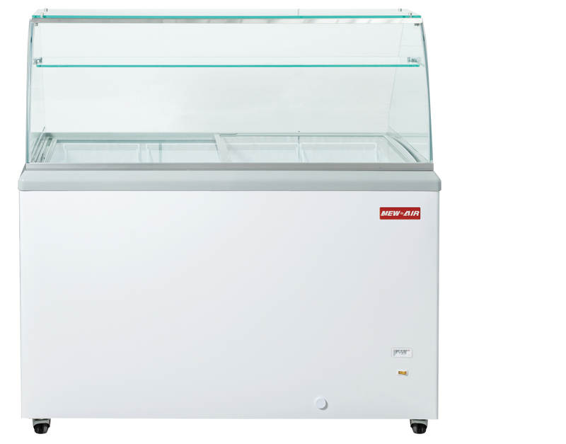 NEW AIR NIF-50-DC Commercial 50" Ice Cream Dipping Cabinet 11 Cu. Ft. - Ideal for Restaurants, Ice Cream Shops, Convenience Store & Grocery Stores