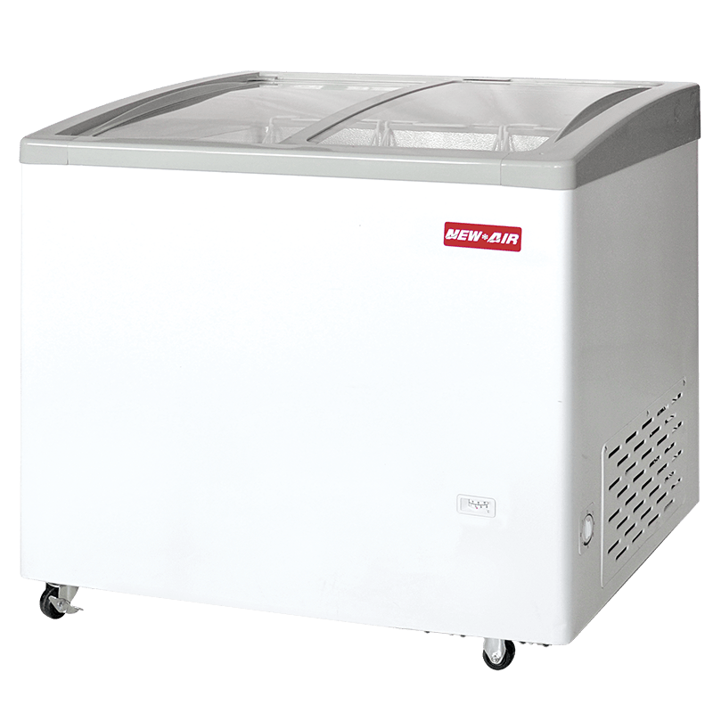 NEW AIR NIF-61-CG Commercial 61" Curved Glass 14 Cu. Ft. Ice Cream Freezer - Ideal for Restaurants, Convenience Stores, Supermarkets and Cafeterias