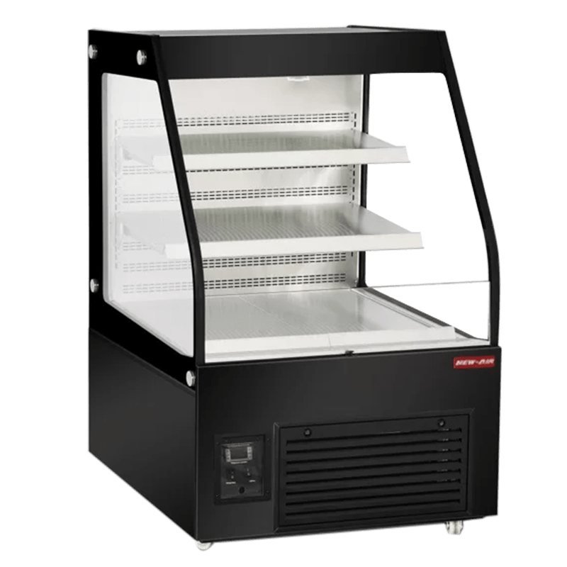 NEW AIR NOM-36-CDS Commercial 36 Medium Profile 6.7 Cu. Ft. Open Air Curtain Merchandiser - Ideal for Restaurants, Cafés, Convenience Stores & Supermarkets