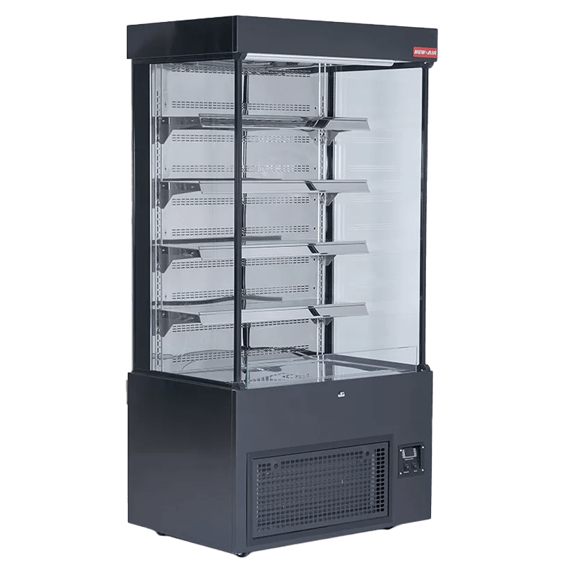 NEW AIR NOM-40-S Commercial 40" Vertical Open Air Curtain Merchandiser - Ideal for Restaurants, Cafés, Convenience Store and Supermarkets