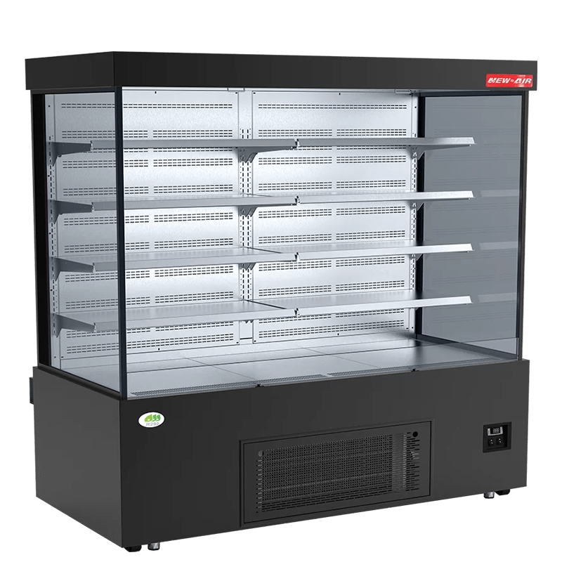 NEW AIR NOM-71-S Commercial 71" Vertical Open Air Curtain Merchandiser - Ideal for Restaurants, Cafés, Convenience Store and Supermarkets