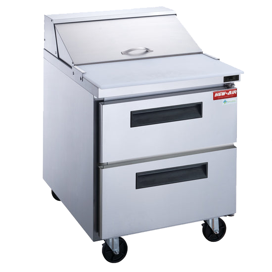 New Air NPT-29SA-2D Refrigerated Salad/Sandwich Prep Table - Ideal for restaurants, cafeterias and food processing spaces