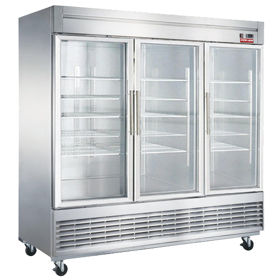 New Air NSGF-83-H 83" Glass Door Refrigerator Reach-In - Ideal for restaurants, cafés, convenience and grocery stores
