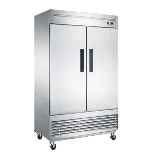 NEW AIR NSF-115-H Commercial 54" Stainless Steel Double Door Freezer - Ideal for Commercial Kitchens, Restaurants and Food Processing Spaces