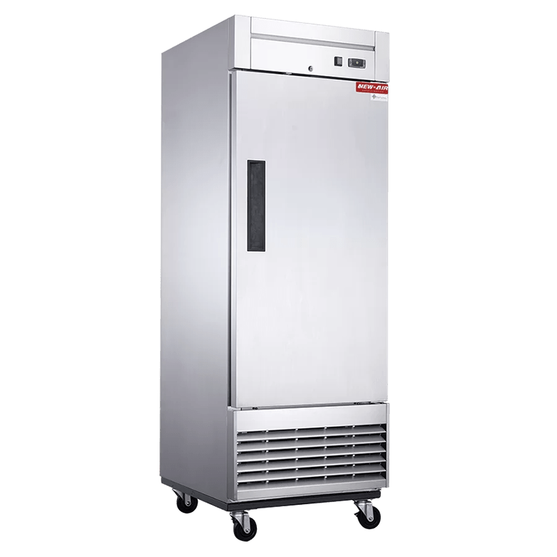NEW AIR NSR-050-H Commercial 27" Stainless Steel Single Door Refrigerator - Ideal for Commercial Kitchens, Restaurants and Food Processing Spaces