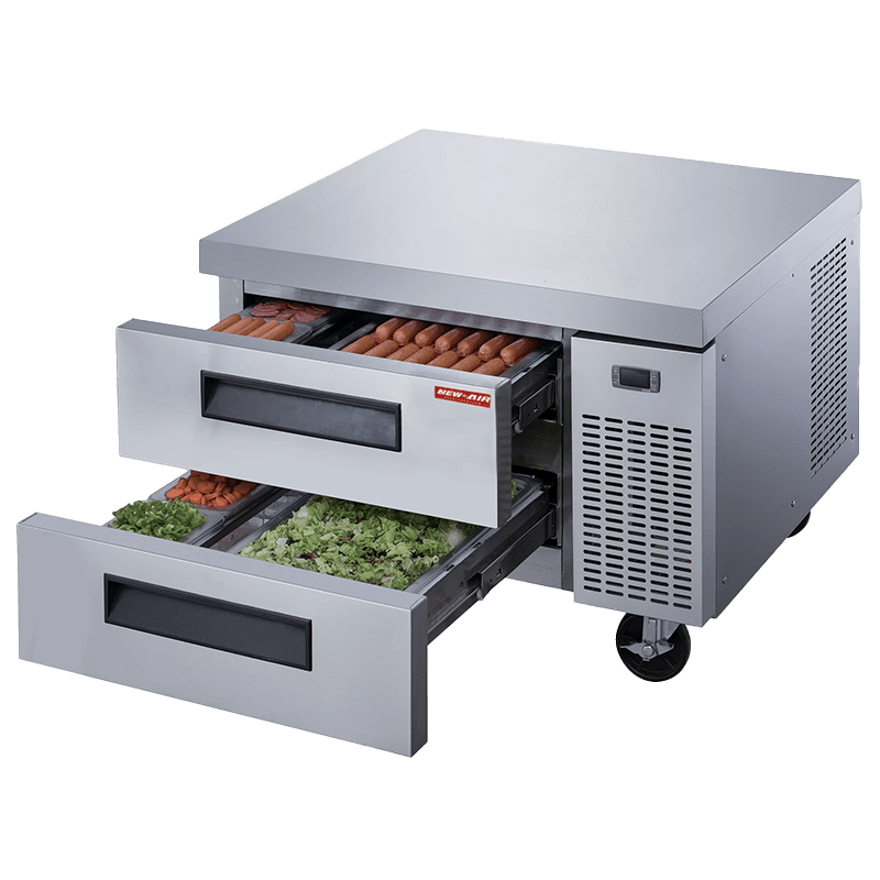 NEW AIR NCB-036-SS Commercial 36" Two Drawer Refrigerated Chef Base