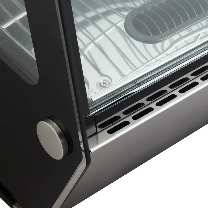 Canco Counter Top 35" Curved Glass Refrigerated Pastry Display Case - RTW-160L-4