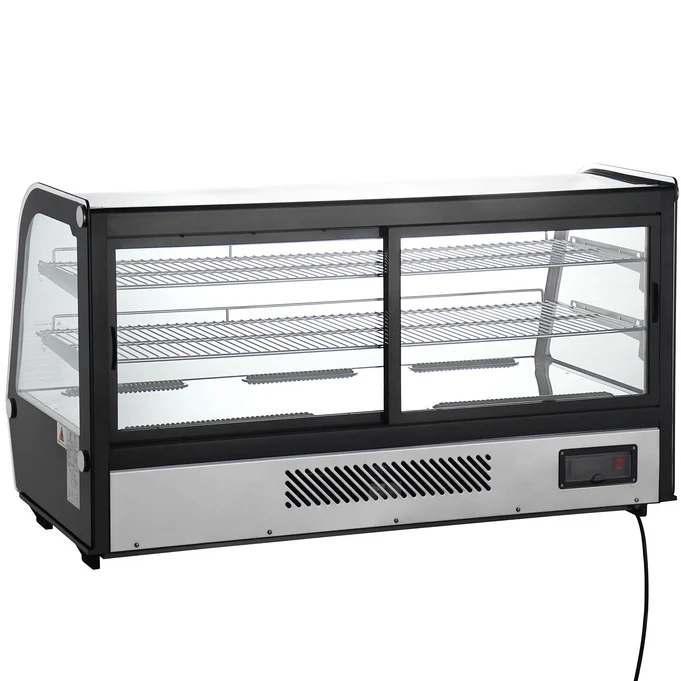 Canco Counter Top48" Curved Glass Refrigerated Pastry Display Case RTW-202L-4