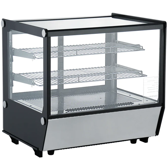Canco Counter Top 28" Square Glass Refrigerated Pastry Display Case RTW-120L-5