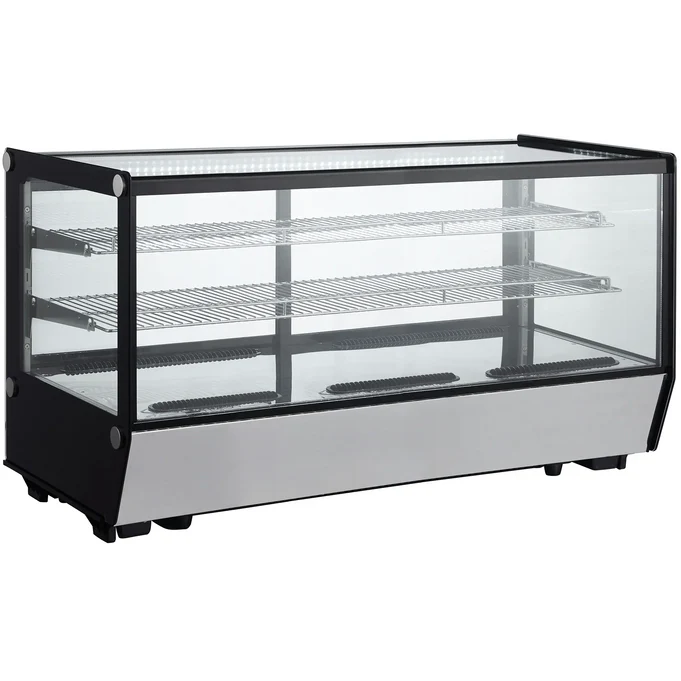 Canco RTW-202L-5 Counter Top Counter Top 48" Square Glass Refrigerated Pastry Display Case