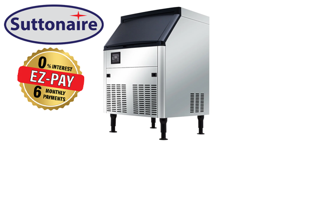 Suttonaire SK-169S Ice Machine, Cube Shaped Ice - 160LB/24HRS, 80LBS Storage