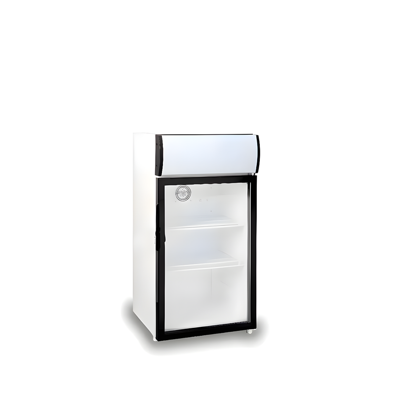 Coolasonic P50FA 17" Single Swing Glass Door Commercial Refrigerator – Slim Beverage Display Cooler
