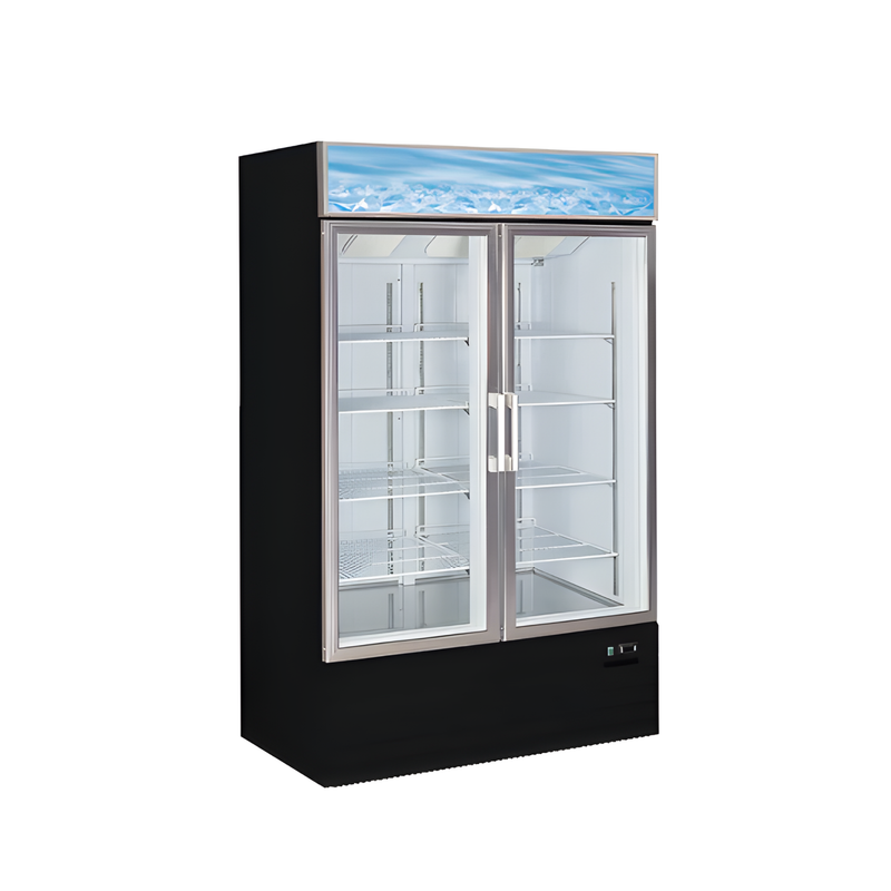 Canco MF-1270 Double Swing Door 53" Wide Display Freezer