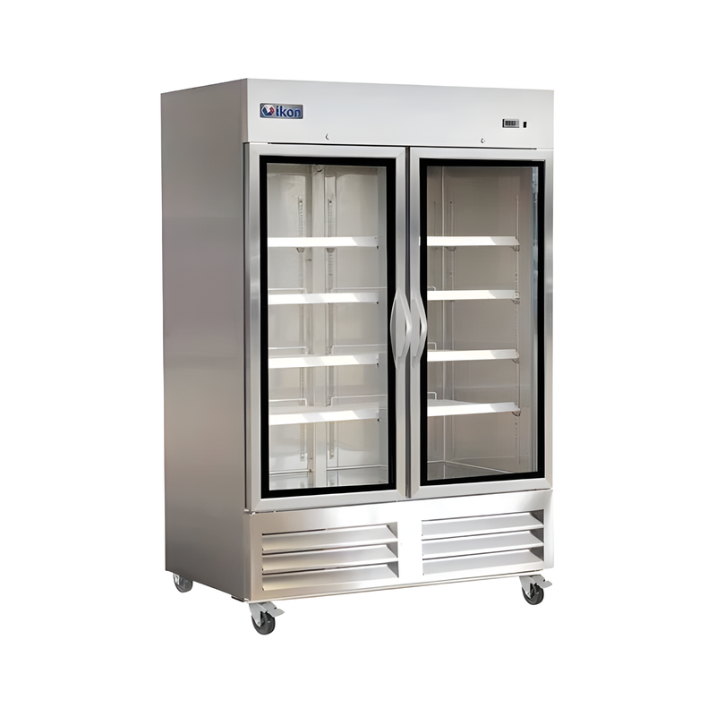 Ikon IB54RG - 54" Double Glass Door Reach-In Refrigerator