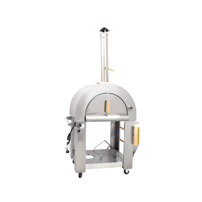 Sonicook Stainless Steel Outdoor Dual Gas (Propane) and Wood Burning Pizza Oven - HPO03SH-3