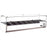 Canco TR-60-6 Refrigerated 59" Topping Rail with Glass Sneeze Guard