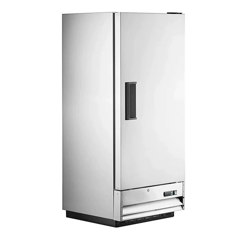 Canco SSR-340 25-inch solid door stainless steel refrigerator front view