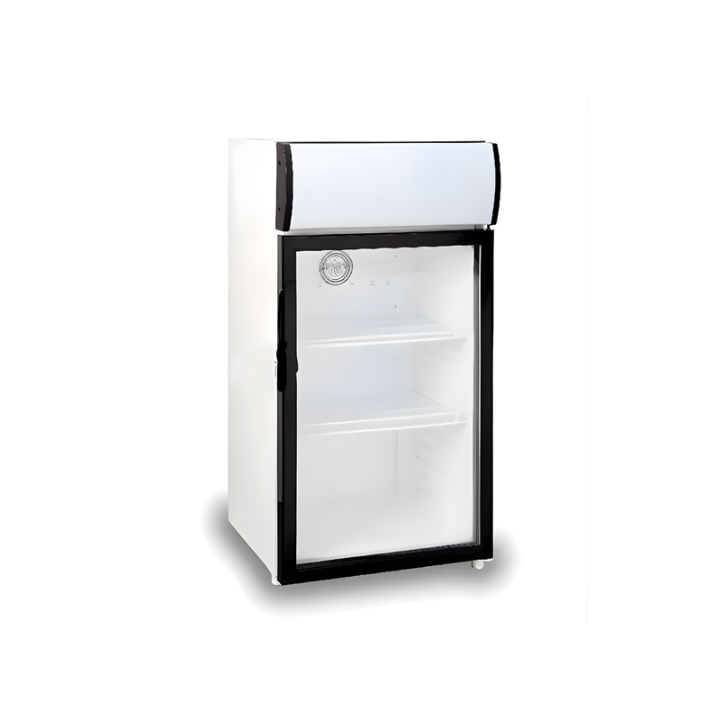Coolasonic P50FA 17" Single Swing Glass Door Commercial Refrigerator – Slim Beverage Display Cooler