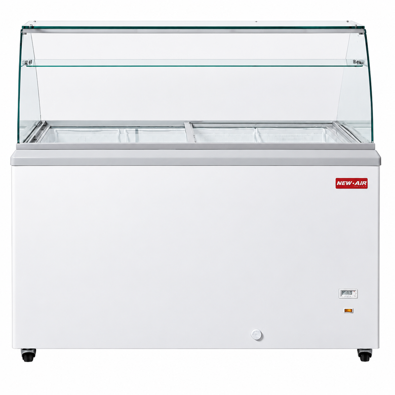 NEW AIR NIF-60-DC Commercial 60" Ice Cream Dipping Cabinet 13.7 Cu. Ft. - Ideal for Restaurants, Ice Cream Shops, Convenience Store & Grocery Stores