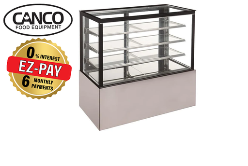 Canco PC-71-3 Flat Glass 3 Tier 71" Refrigerated Pastry Display Case