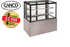 Canco PC-59-2 Flat Glass 2 Tier 59" Refrigerated Pastry Display Case