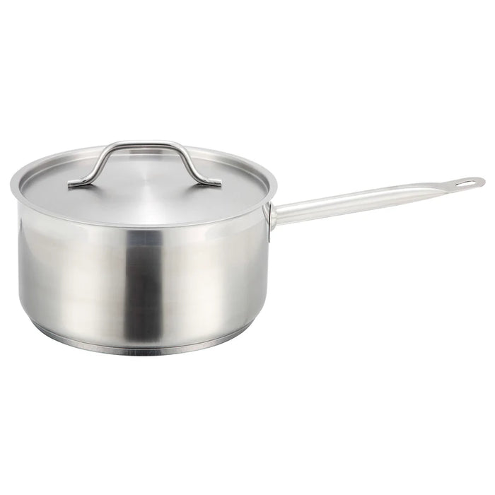 Winco Stainless Steel Sauce Pan With Cover - Various Sizes