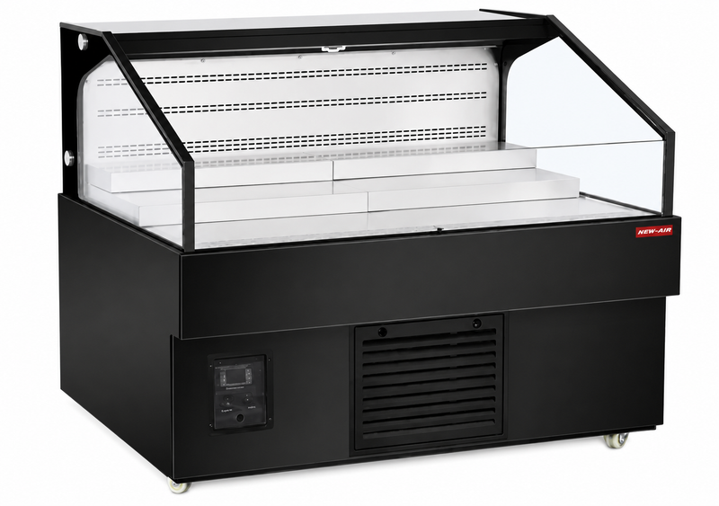 NEW AIR NOM-52-LSB Commercial 52" Grab 'N Go Horizontal Open Merchandiser - Ideal for Restaurants, Cafés, Convenience Stores and Supermarkets