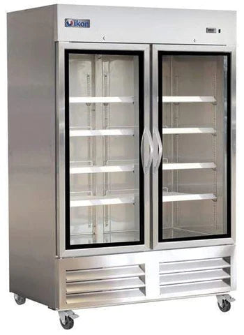 Ikon IB54RG - 54" Double Glass Door Display Refrigerator - 39 Cu. Ft.