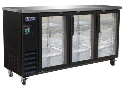 Ikon IBB-73-3G-24 - 73.1" Three Glass Door Bar Cooler - 20 Cubic Feet