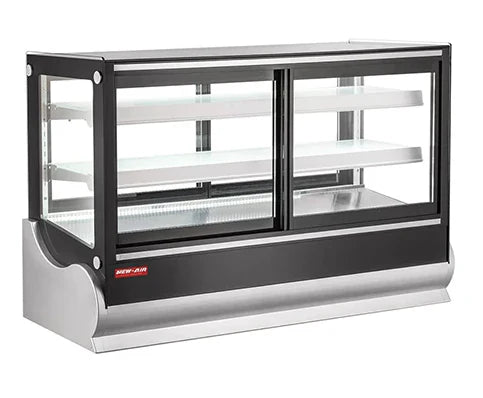 NEW AIR NCDC-48-SV Commercial Square 48" Self-Serve Refrigerated Countertop Display Case - Ideal for Restaurants, Cafés and Bakeries